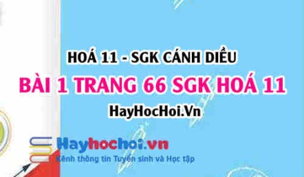 Bài 1 trang 66 SGK Hoá 11 Cánh diều